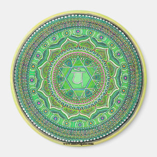 Heart Chakra Mandala Magnets