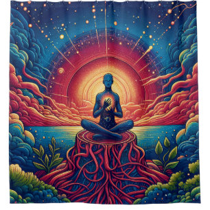 Heart Chakra Shower Curtain