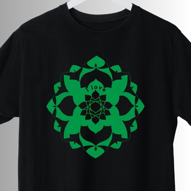 Heart Chakra Symbol Green Anahata Yoga T-Shirt (Creator Uploaded)