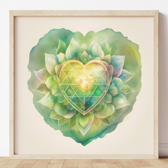 Heart Chakra Watercolor Painting Poster (Creator Uploaded)