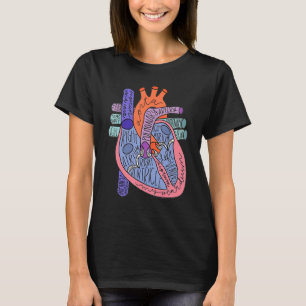 Heart Chambers Illustration T-Shirt