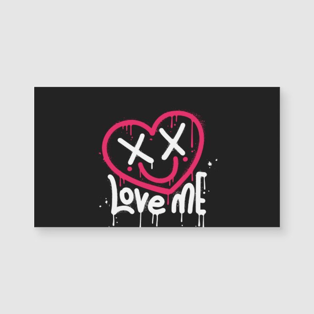 heart character with dead eyes and smile sprayed (Front)