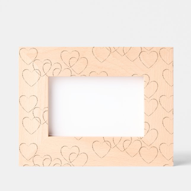Heart Charms for Wedding and Wedding Anniversary Etched Frames (Front)