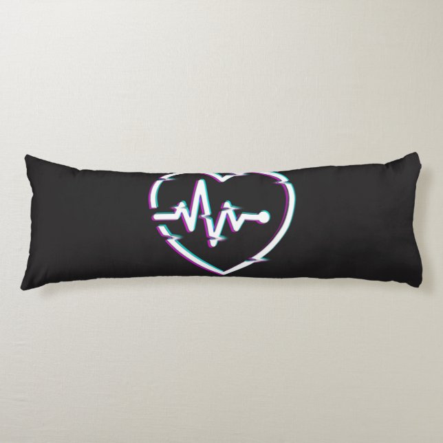 Heart Check Body Pillow (Front)