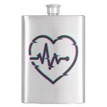 Heart Check Classic Flask