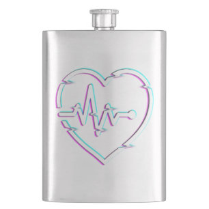 Heart Check Classic Flask