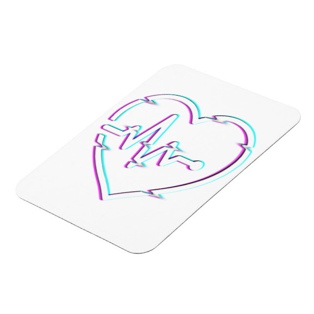 Heart Check Flexible Photo Magnet (Left Side)