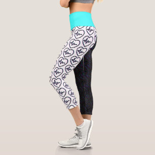 Heart Check High Waisted Yoga Capris