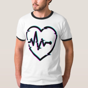 Heart Check Men's Basic Ringer T-Shirt