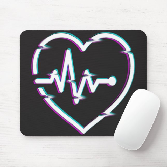 Heart Check Mousepad (With Mouse)