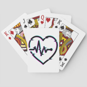 Heart Check Playing Cards