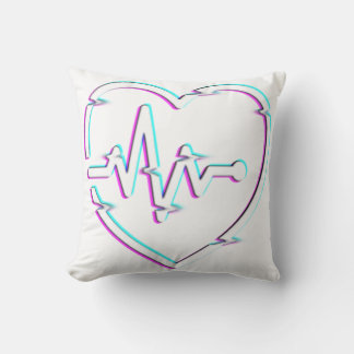Heart Check Throw Pillow
