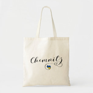 Heart Chemnitz, I Love Chemnitz, Germany Tote Bag