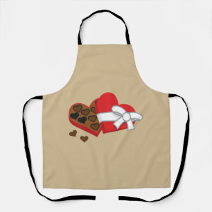 Heart Chocolate Gift Box - Valentine's Day Apron