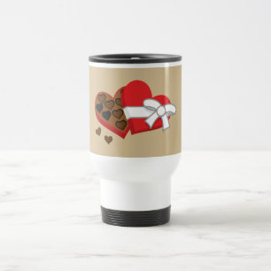 Heart Chocolate Gift Box - Valentine's Day Travel Mug