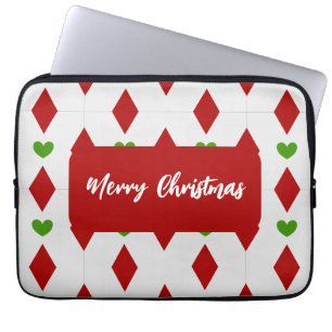Heart Christmas Laptop Sleeve Festive Laptop Case