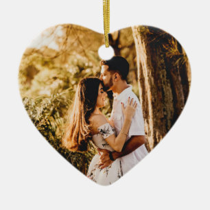 Heart Christmas Ornament - Personalised Ceramic