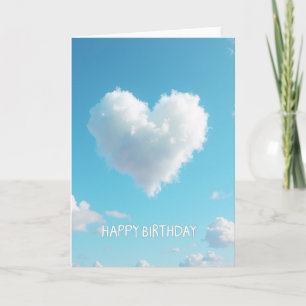 Heart Cloud Birthday Card