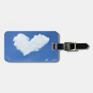 Heart cloud luggage tag