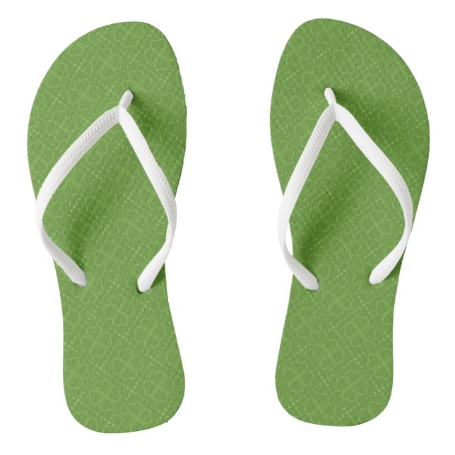 Heart Clover Pattern Jandals (Footbed)