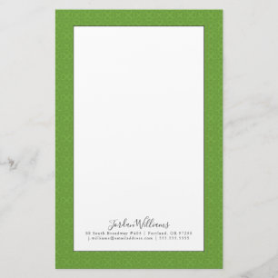 Heart Clover Pattern Stationery