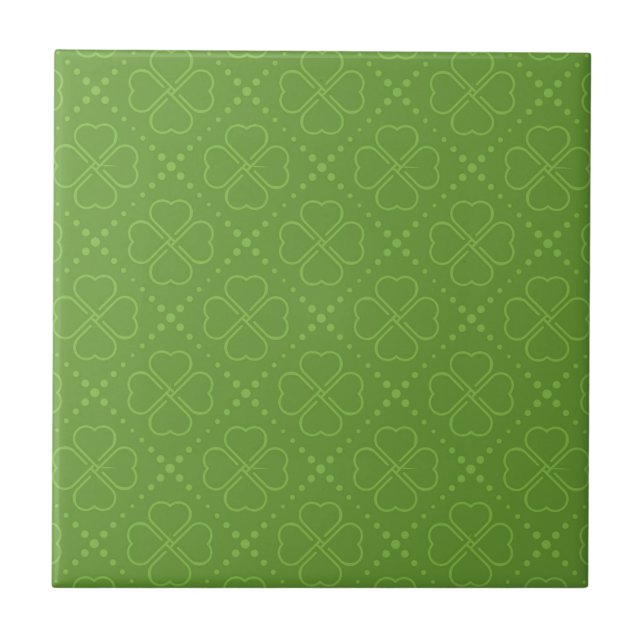 Heart Clover Pattern Tile (Front)