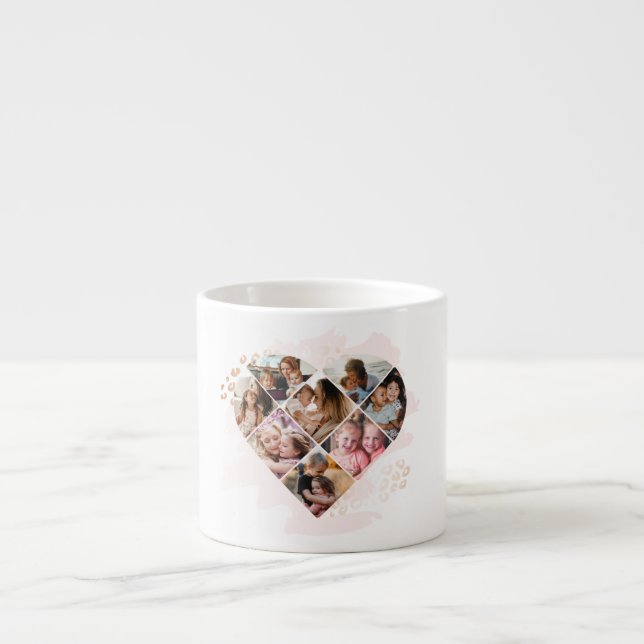 Heart Collage Espresso Cup (Front)