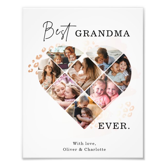 Heart Collage Photo Print (Front)