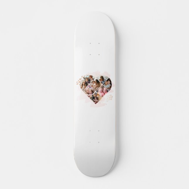 Heart Collage Skateboard (Front)