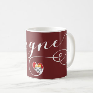 Heart Cologne Flag, North Rhine-Westphalia Coffee Mug