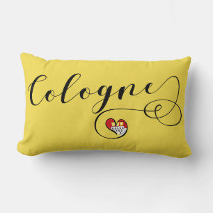 Heart Cologne, German Köln, North Rhine-Westphalia Lumbar Cushion