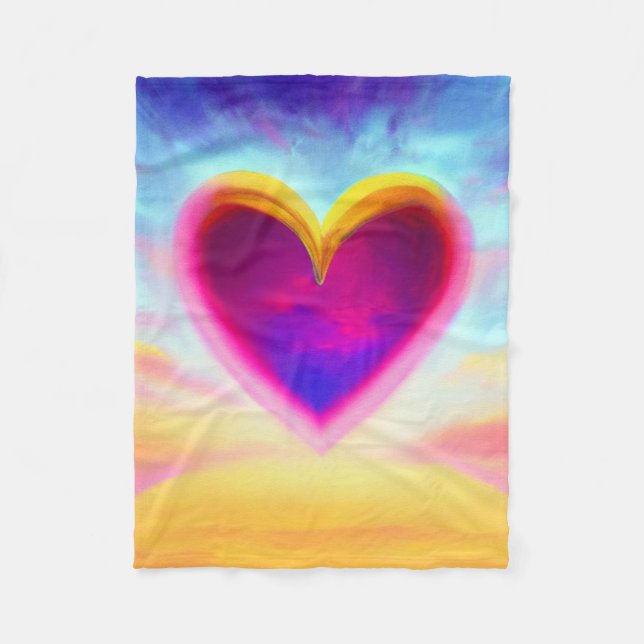 Heart Colourful Blanket (Front)