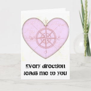 Heart Compass Holiday Card