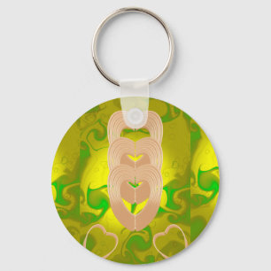  heart connection key ring