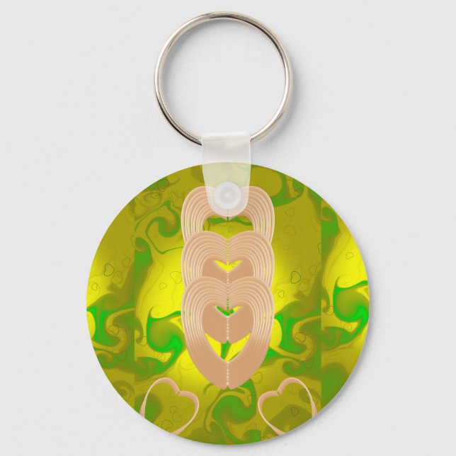  heart connection key ring (Front)