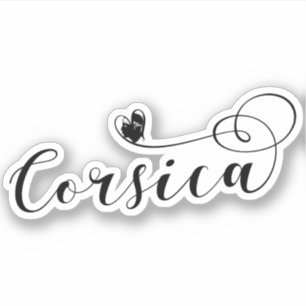 Heart Corsica Flag, I Love Corsica, France