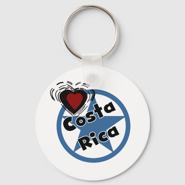 Heart Costa Rica Key Ring (Front)
