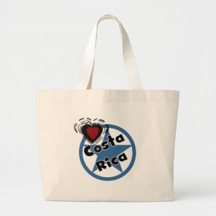 Heart Costa Rica Large Tote Bag