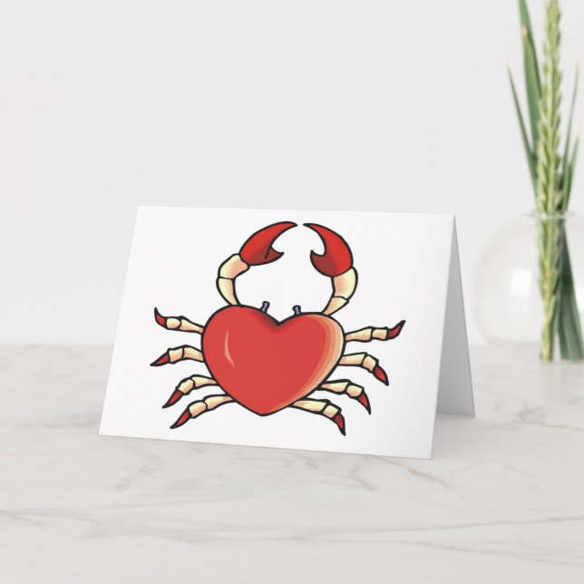 Heart Crab Card (Front)