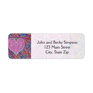 Heart Cross Pattern in Pink