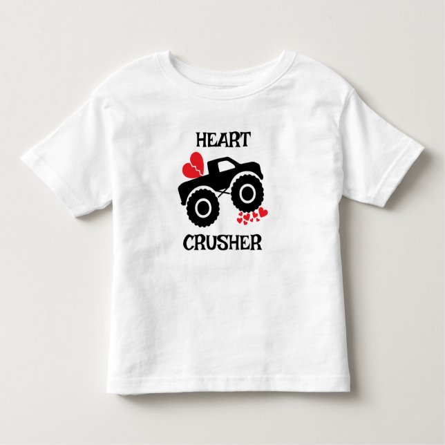 Heart Crusher Kid's Valentine's Day Shirt (Front)