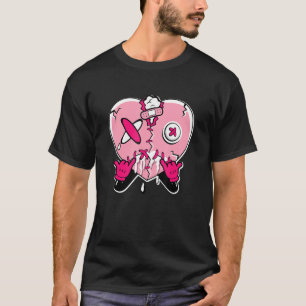 Heart Crying Low Triple Pink T-Shirt