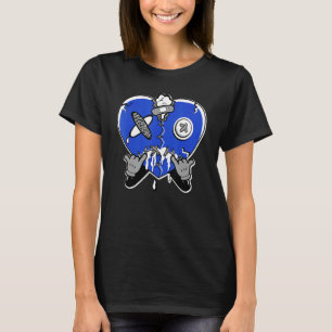 Heart Crying True Blue 1s Matching T-Shirt