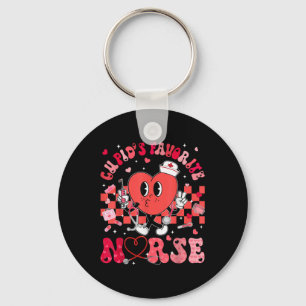 Heart Cupids Favourite Nurse Valentines Day Rn Cna Key Ring