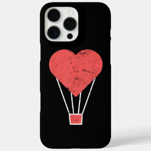 Heart Cute Hot Air Balloon iPhone 16 Pro Max Case