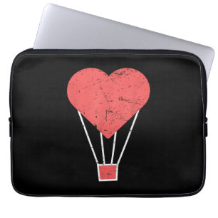 Heart Cute Hot Air Balloon Laptop Sleeve