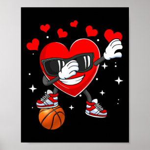 Heart Dab Dance With Bysketbyll Byll Valentines Da Poster