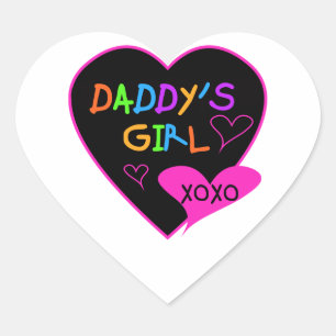 Heart Daddy's Girl T Shirts and Gifts Heart Sticker
