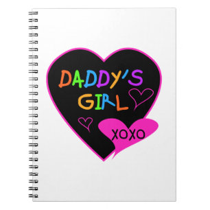 Heart Daddy's Girl T Shirts and Gifts Spiral Notebook