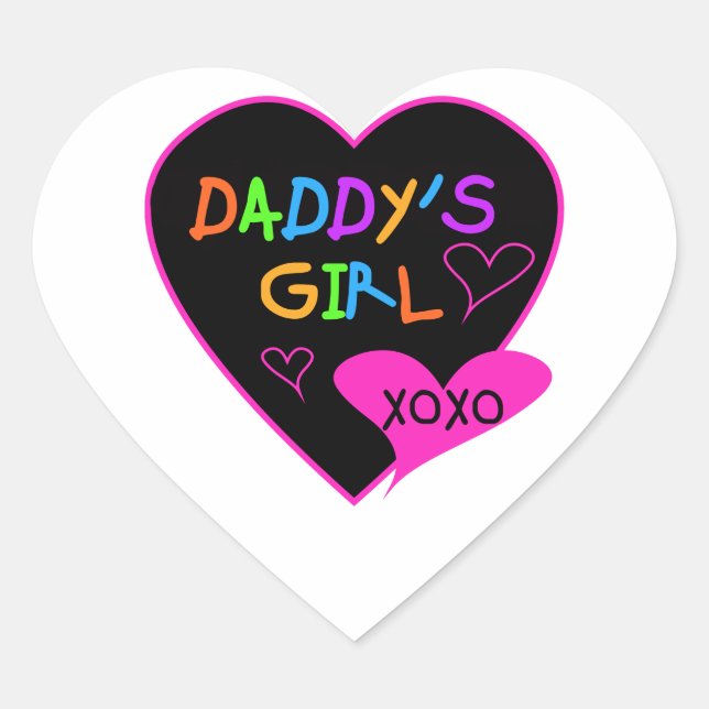 Heart Daddy's Girl T Shirts and Gifts Sticker (Front)
